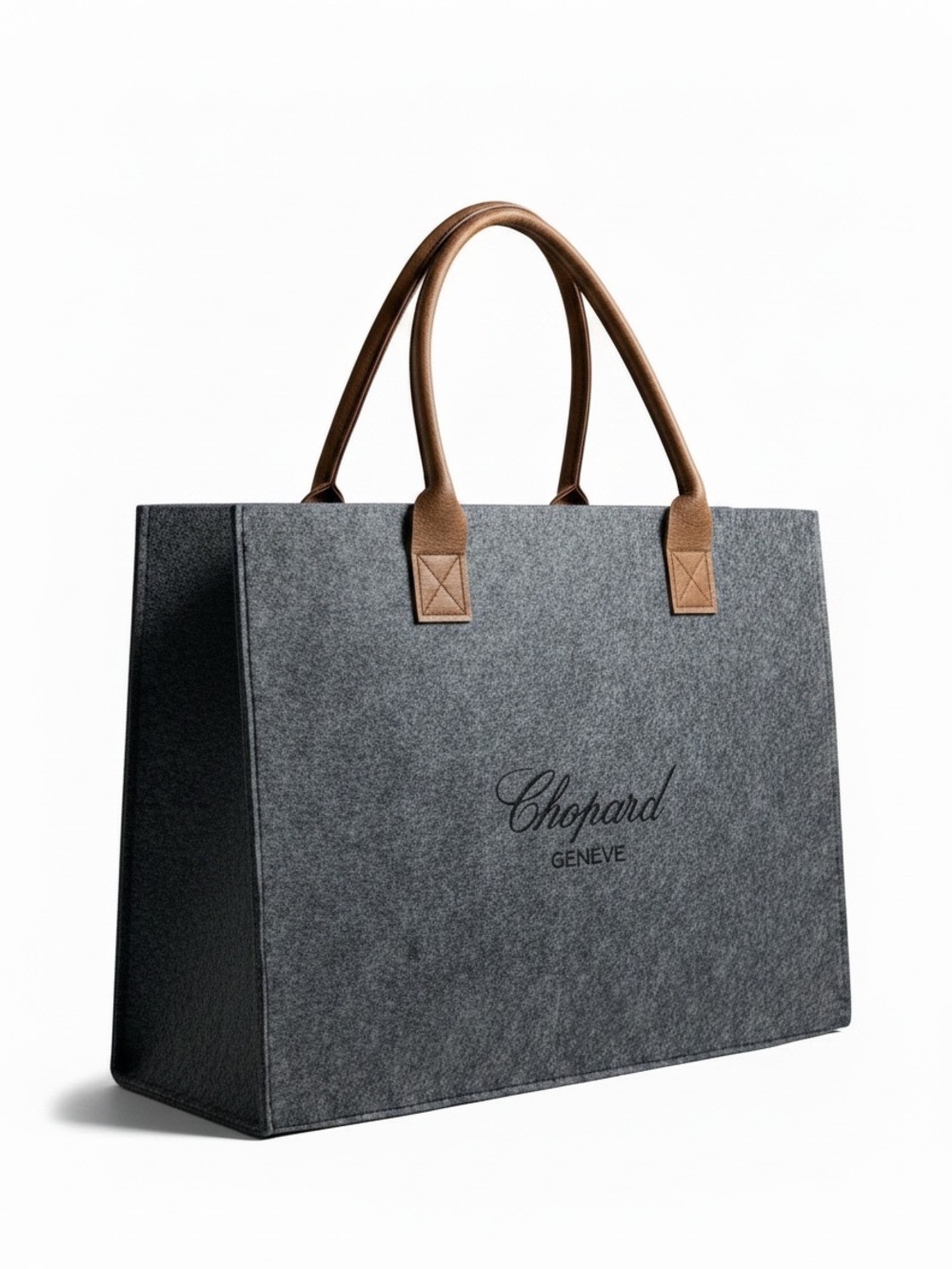 Chopard of Geneve Thick Felt Shopping Tote – Sturdy Designer Carryall